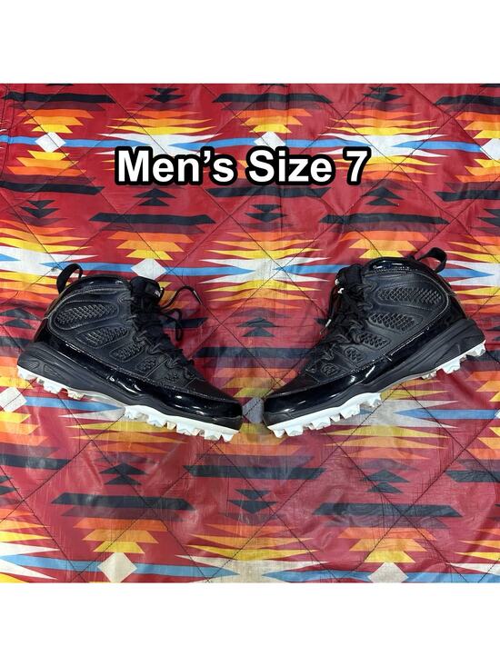 Nike Air Jordan IX 9 MCS RE2PECT Black Cleats AA1264-011 Derek Jeter Men’s Sz 7 main image 6
